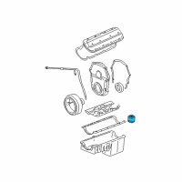 OEM 1985 Chevrolet Impala Oil Filter Diagram - 25324052