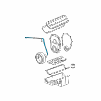 OEM 2004 Chevrolet Suburban 2500 Dipstick Diagram - 12575123