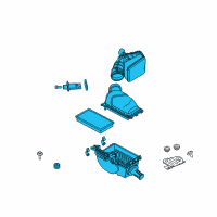 OEM 2010 Lincoln MKT Air Cleaner Assembly Diagram - 8A8Z-9600-A