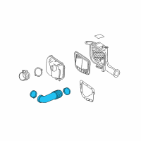 OEM Cadillac STS Inlet Duct Diagram - 15812947