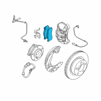 OEM 2008 BMW 135i Disc Brake Pad Repair Kit Diagram - 34-11-6-786-044