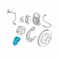 OEM BMW 335i Brake Hose Front Diagram - 34-30-6-790-550