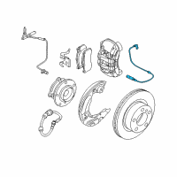 OEM BMW 1 Series M Clip, Brake-Pad Sensor Diagram - 34-35-6-779-356