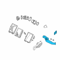 OEM Ford Taurus Air Inlet Tube Diagram - 4F1Z-9A624-AA