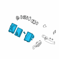 OEM 2000 Ford Taurus Air Cleaner Assembly Diagram - YF1Z-9600-BA