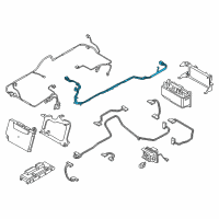 OEM 2021 BMW 530e Hv Accumulator High-Voltage Cable Set Diagram - 61-12-6-823-637