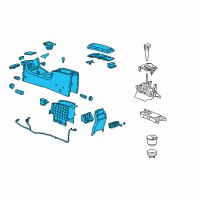 OEM 2004 Chevrolet Malibu Console Asm-Front Floor Diagram - 10361903