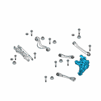 OEM 2020 BMW X6 WHEEL CARRIER, REAR RIGHT Diagram - 33-30-8-091-300