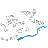 OEM 2002 Oldsmobile Alero Exhaust Pipe Diagram - 22609731