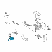 OEM 2010 Toyota RAV4 Cup Holder Diagram - 58837-0R010-B0