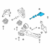 OEM BMW 640i Gearbox Supporting Bracket Diagram - 22-32-6-850-715