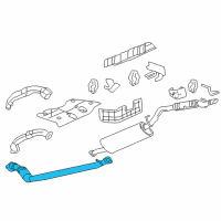OEM 2007 Buick Terraza 3Way Catalytic Convertor Assembly (W/ Exhaust Manifold P Diagram - 15811949