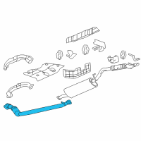 OEM 2006 Chevrolet Uplander 3Way Catalytic Convertor Assembly (W/ Exhaust Manifold P Diagram - 15811949