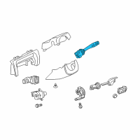 OEM 2008 Pontiac G8 Switch, Turn Signal & Headlamp Dimmer & Cruise Control Diagram - 92204391