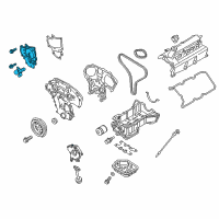 OEM 2018 Infiniti QX60 Cover Assembly Valve Timing Control Diagram - 13040-6KA1A