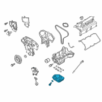 OEM 2018 Infiniti QX60 Oil Pan Assembly Diagram - 11110-6KA0B