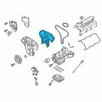 OEM 2017 Nissan Pathfinder Cover Assy-Front Diagram - 13500-6TA1B