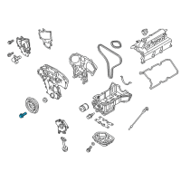 OEM 2017 Nissan Pathfinder Bolt-Pulley, Crankshaft Diagram - 12309-6KA0A