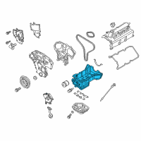 OEM 2018 Infiniti QX60 Engine Oil Pan (Upper) Diagram - 11110-6KA0A