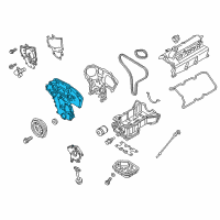 OEM 2019 Nissan Pathfinder Cover Assy-Front Diagram - 13500-6TA0A