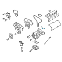 OEM Nissan Murano Gasket-Oil Pan Diagram - 11121-7Y010