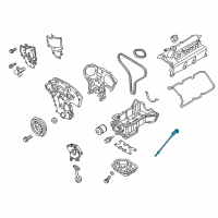 OEM 2017 Nissan Pathfinder Gauge-Oil Level Diagram - 11140-6KA0A