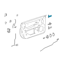 OEM 2005 Cadillac CTS Hinge Asm-Front Side Door Lower Diagram - 15932613