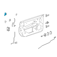 OEM Chevrolet SSR Handle Asm-Front Side Door Outside Diagram - 21993287