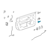 OEM 2004 Chevrolet SSR Hinge Asm-Front Side Door Lower Diagram - 15932612