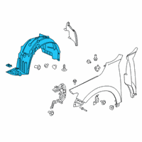 OEM 2020 Honda Insight Fender Right, Front Inner Diagram - 74100-TXM-A00