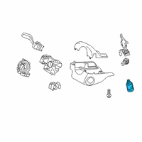 OEM 2019 Ford Ranger Ignition Cylinder Diagram - KB3Z-11582-A