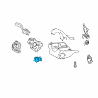 OEM 2022 Ford Ranger Wiper Switch Diagram - KB3Z-17A553-A