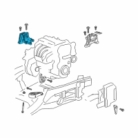 OEM 2020 GMC Terrain Rear Transmission Mount Diagram - 84154796