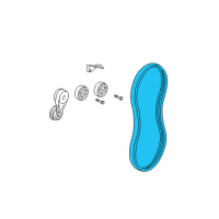 OEM 2003 Oldsmobile Alero Serpentine Belt Diagram - 12578869