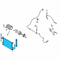 OEM Ford Mustang Condenser Diagram - AR3Z-19712-A