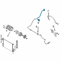 OEM 2013 Ford Mustang Rear AC Line Diagram - AR3Z-19835-C