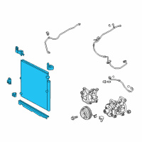 OEM 2021 Toyota Tacoma Condenser Diagram - 88450-04012