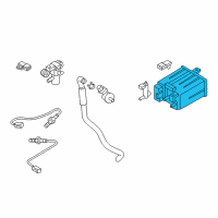 OEM 2015 Infiniti Q70 CANISTER Assembly EVAPORATION Diagram - 14950-4AM0A