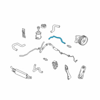 OEM 2014 Honda Ridgeline Hose, Power Steering Return Diagram - 53734-SJP-A01