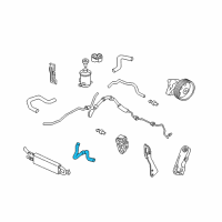 OEM 2011 Honda Ridgeline Hose, Oil Cooler Diagram - 53732-SJC-A02