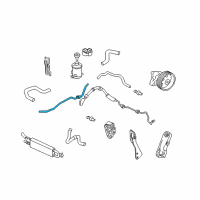 OEM 2014 Honda Ridgeline Pipe B, Return Diagram - 53779-SJC-A03