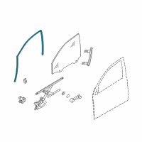OEM Pontiac Surround Weatherstrip Diagram - 95980733