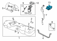 OEM Cadillac Fuel Pump Controller Diagram - 13541412