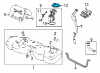 OEM Chevrolet Lock Ring Diagram - 42571234