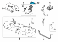 OEM 2019 GMC Sierra 1500 Lock Ring Diagram - 42571234