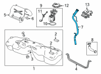 OEM 2021 Cadillac CT5 Filler Pipe Diagram - 84940075