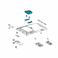 OEM 2014 Toyota Prius Plug-In Map Lamp Assembly Diagram - 81260-47120-B0