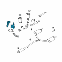 OEM 2009 Ford Edge Heat Shield Diagram - 7T4Z-5E258-A