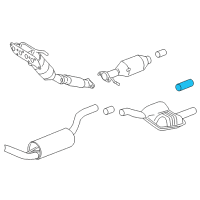 OEM 2000 Ford Focus Tailpipe Extension Diagram - YS4Z-5K238-BA