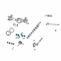 OEM Dodge Ram 1500 Gear Kit-Center Differential Diagram - 68002462AC